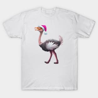 Cute Ostrich Drawing T-Shirt